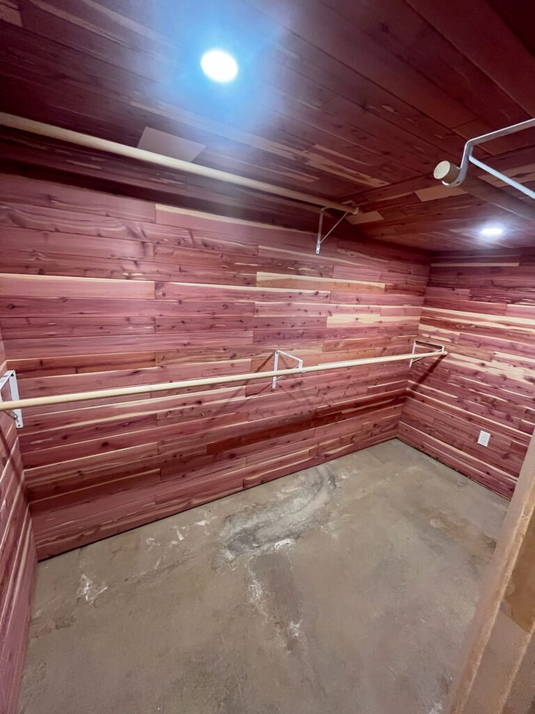 Cedar Closet Installation in Madison — cedar closet installation